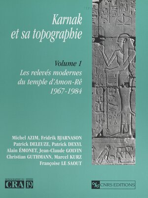 cover image of Karnak et sa topographie, 1